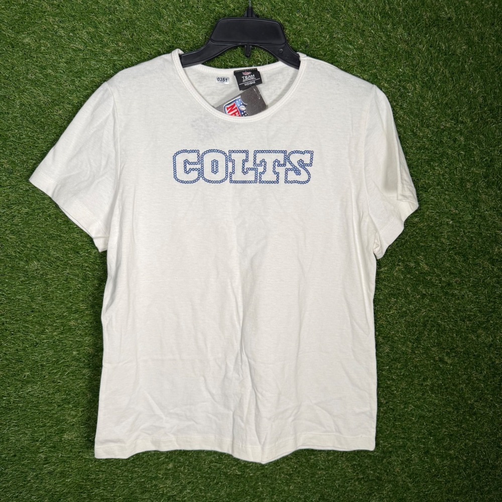 NFL Team Apparel Indianapolis Colts White T-Shirt Women's XL